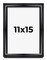 11x15 Minimalist Shadow Box Black Picture Frame - UV Acrylic, Backing, Hanging Hardware